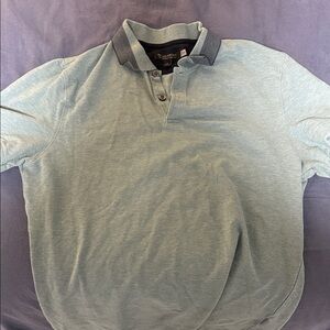 Classic Banana Republic - Light Green and Gray - Polo Shirt